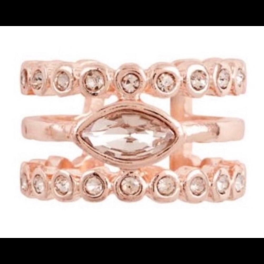 Luv aj rose gold plated ring